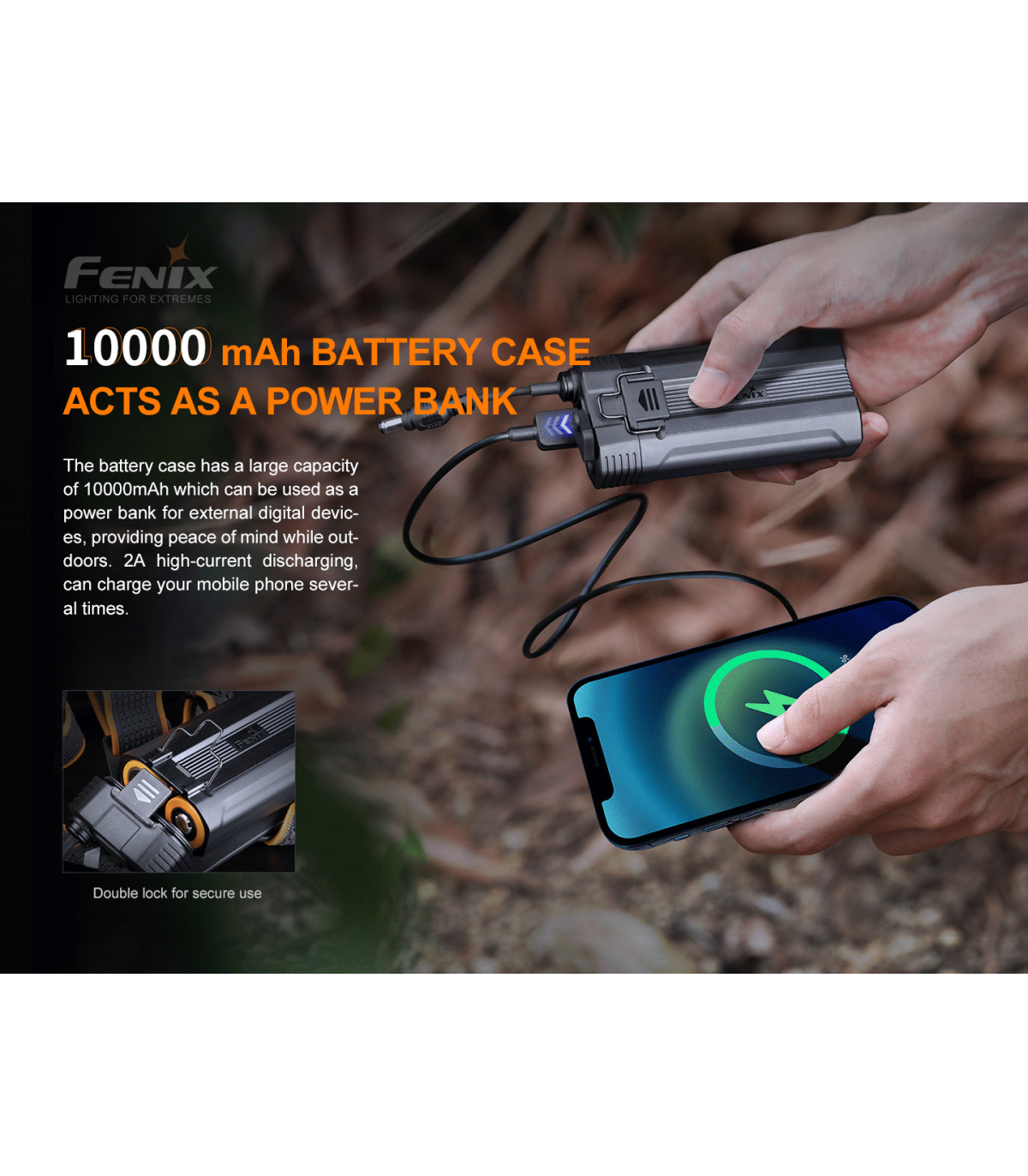 Φακός Κεφαλής Fenix HP30R V2.0 Επαναφορτιζόμενος με USB