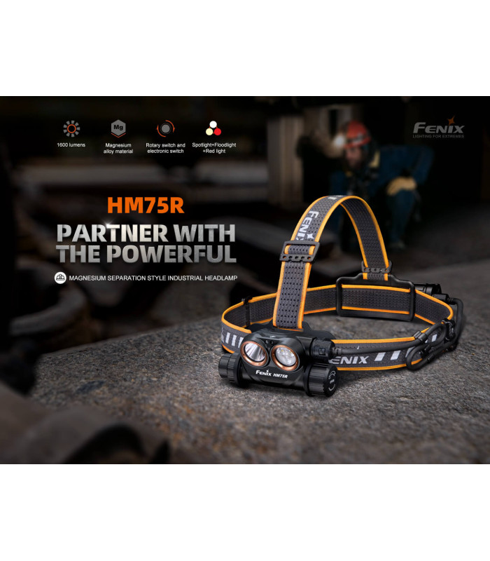 Φακός Κεφαλής Fenix HM75R SE Επαναφορτιζόμενος με USB