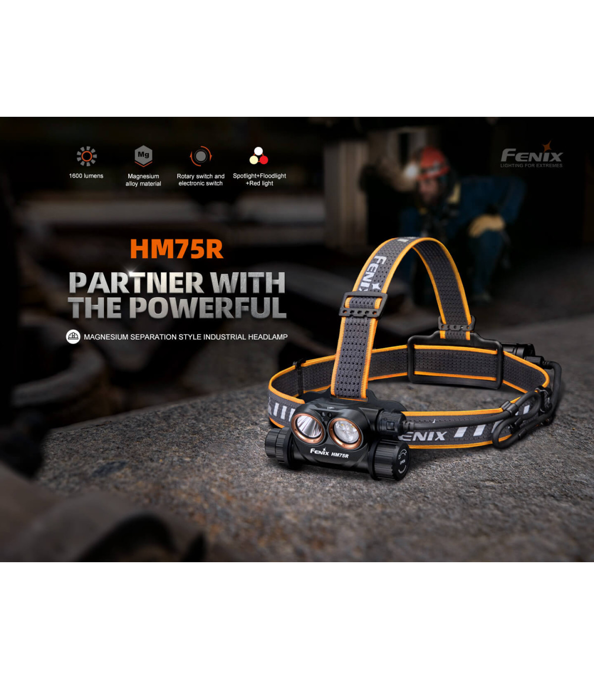 Φακός Κεφαλής Fenix HM75R SE Επαναφορτιζόμενος με USB