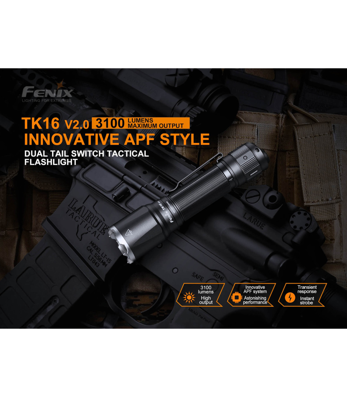 Φακός Fenix TK16 V2.0 Επαναφορτιζόμενος