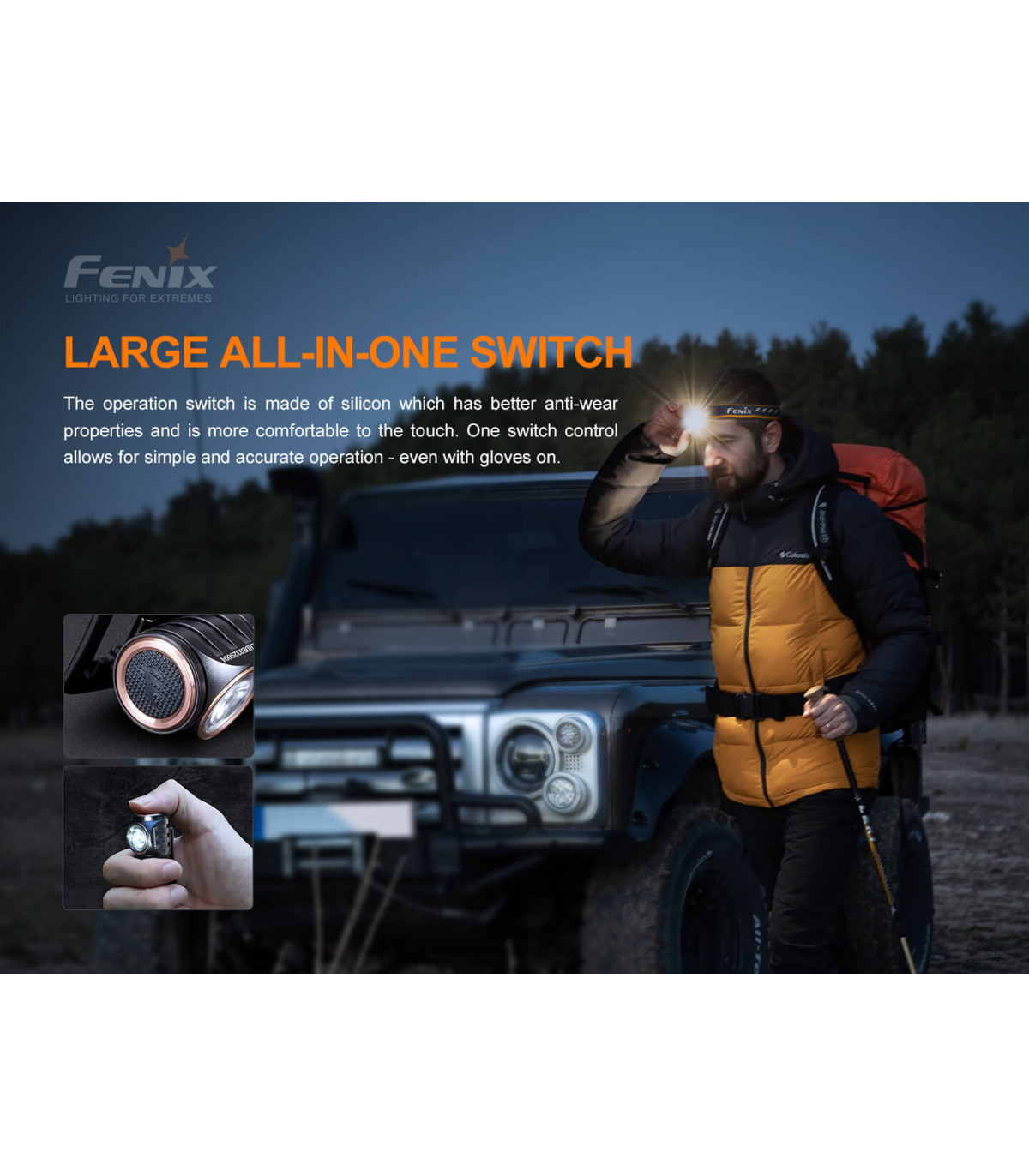 Φακός Κεφαλής Fenix HM50R V2.0 Επαναφορτιζόμενος με USB