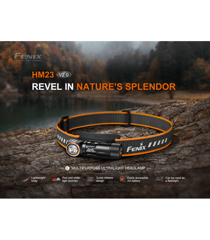 Φακός Κεφαλής Fenix HM23 V2.0 AA