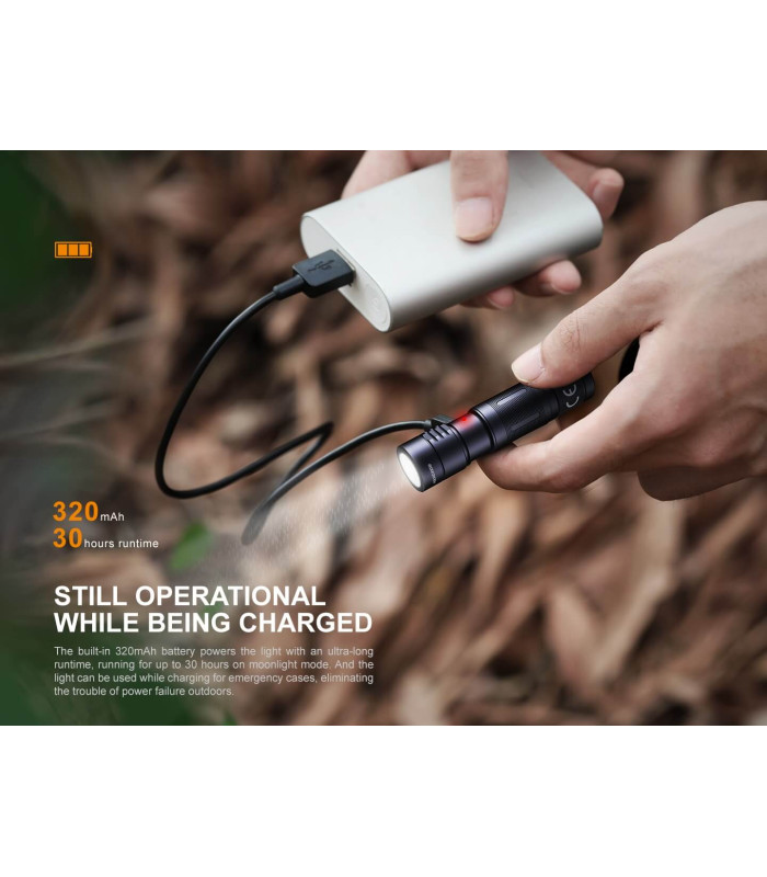 Φακός Fenix E05R Επαναφορτιζόμενος Με USB