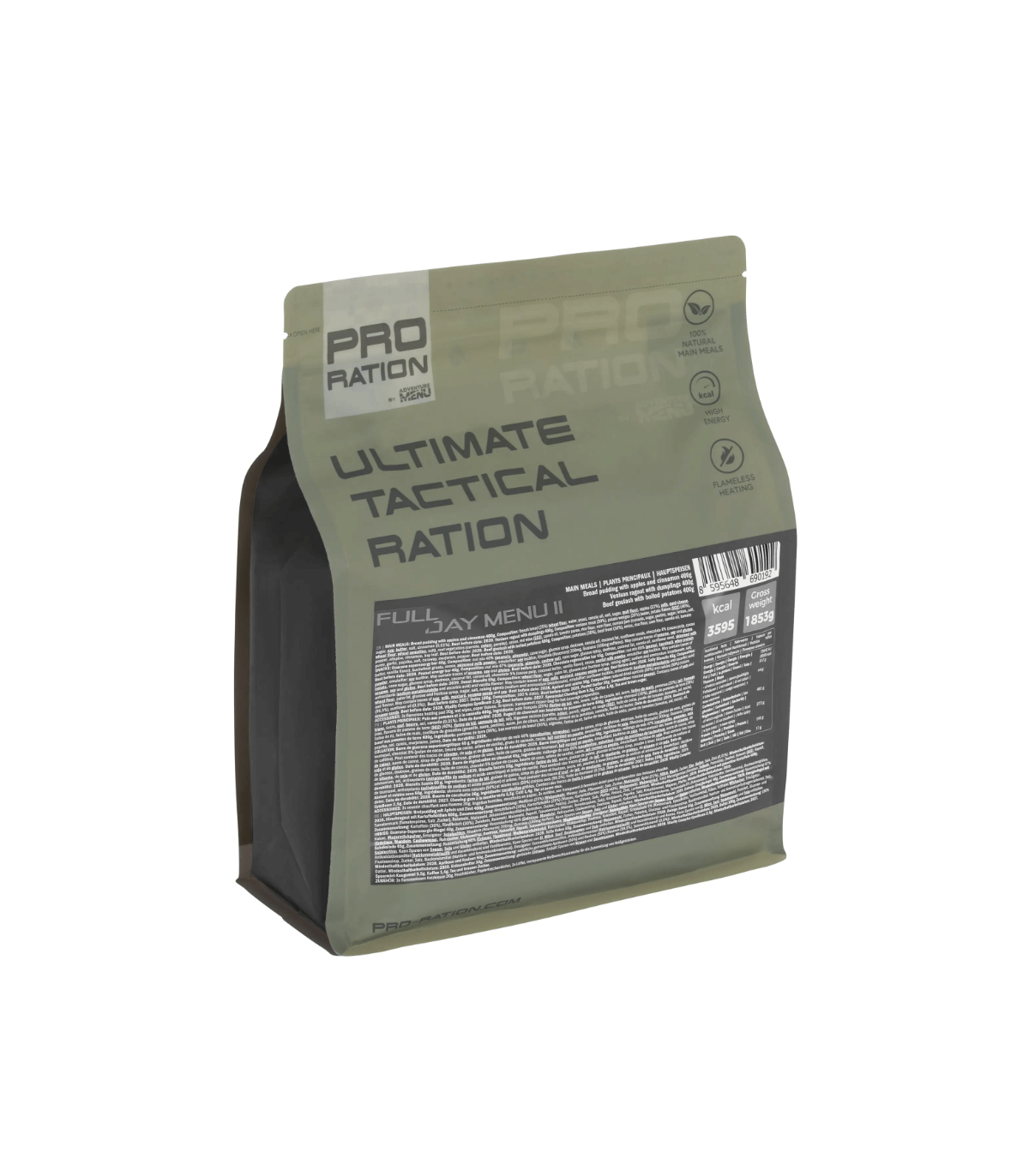 Pro Ration Ultimate tactical ration Full-Day Menu 2