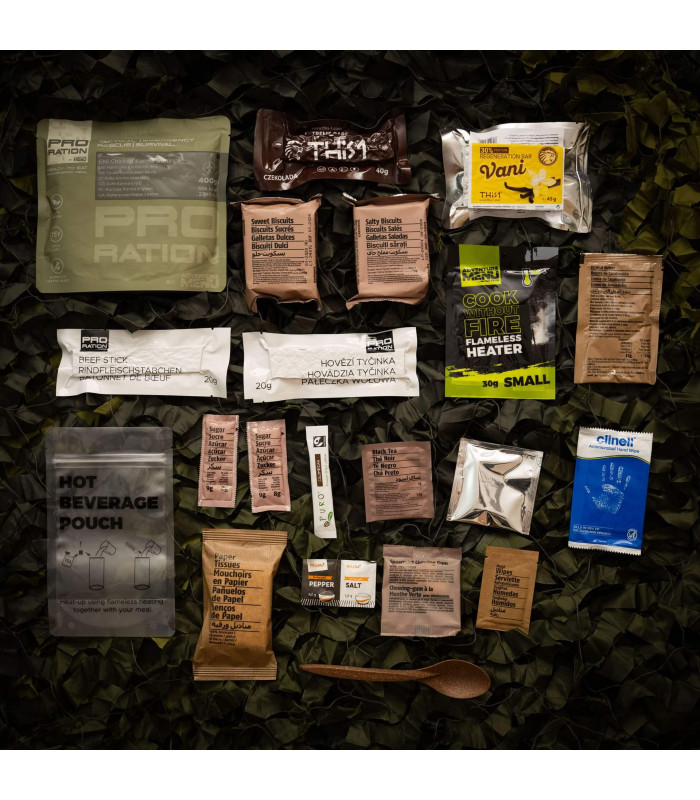 Pro Ration Ultimate tactical ration Half-Day Menu 1