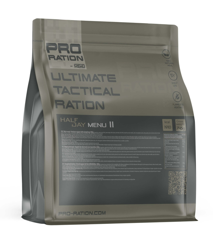 Pro Ration Ultimate tactical ration Half-Day Menu 2