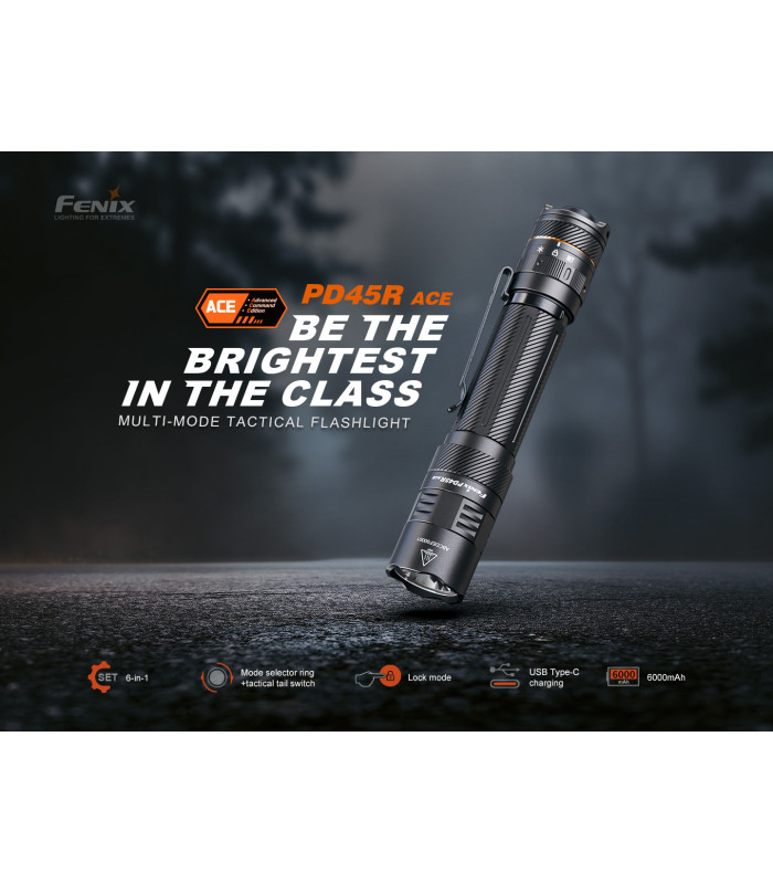 Φακός Fenix PD45R ACE Επαναφορτιζόμενος με USB