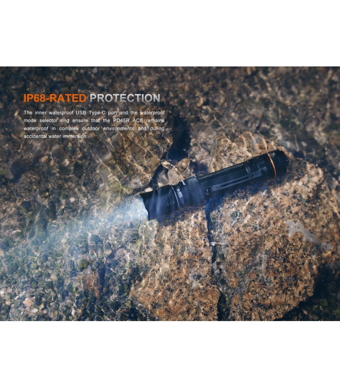 Φακός Fenix PD45R ACE Επαναφορτιζόμενος με USB