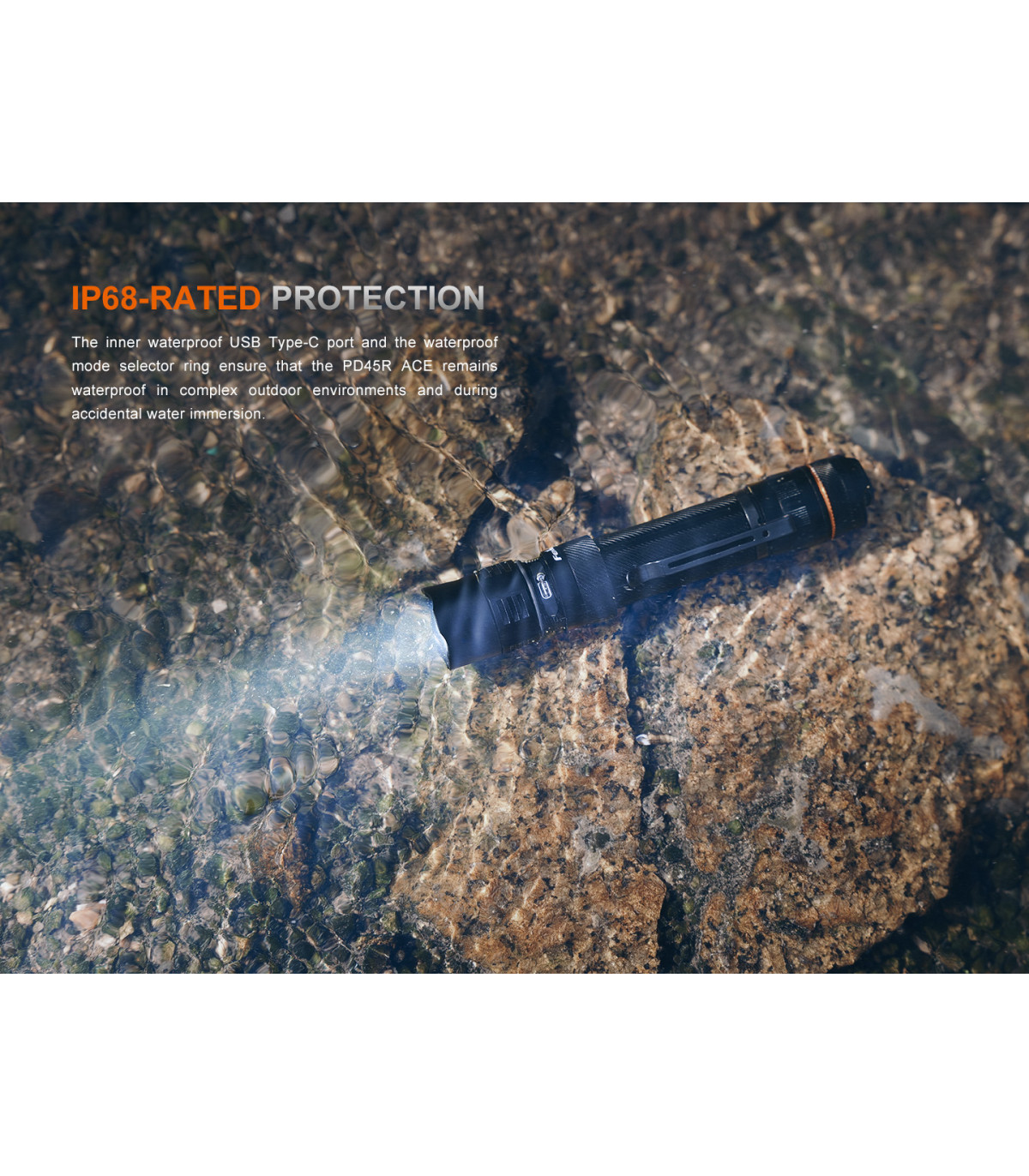 Φακός Fenix PD45R ACE Επαναφορτιζόμενος με USB