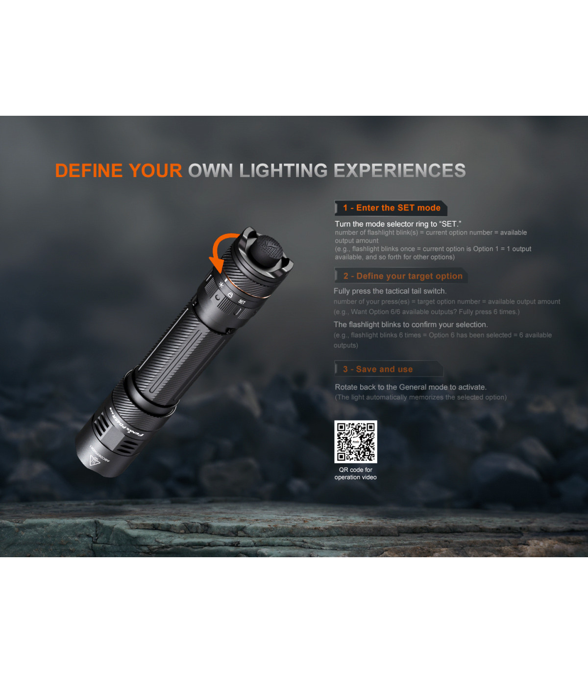 Φακός Fenix PD45R ACE Επαναφορτιζόμενος με USB