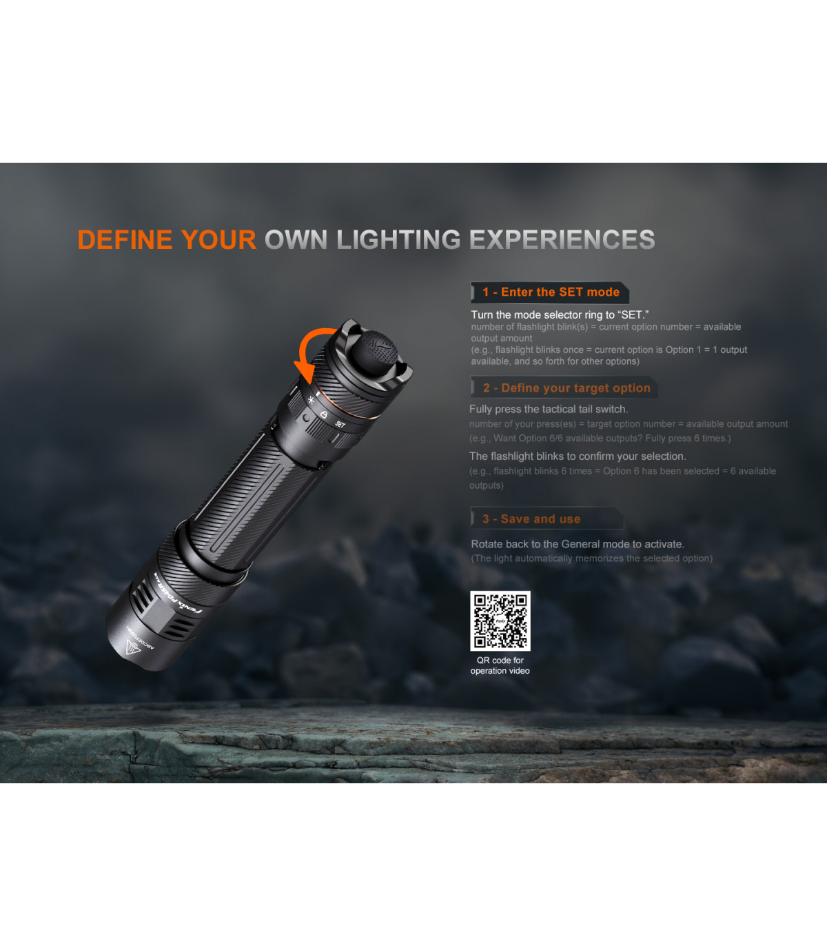 Φακός Fenix PD45R ACE Επαναφορτιζόμενος με USB