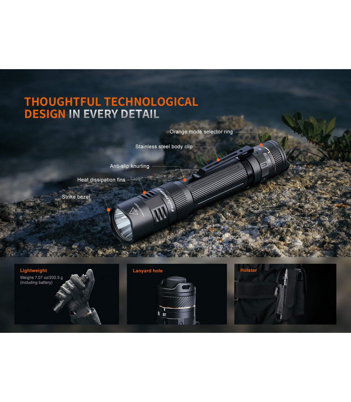 Φακός Fenix PD45R ACE Επαναφορτιζόμενος με USB