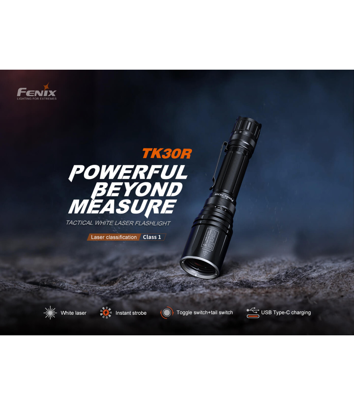 Φακός Fenix TK30R Επαναφορτιζόμενος με USB