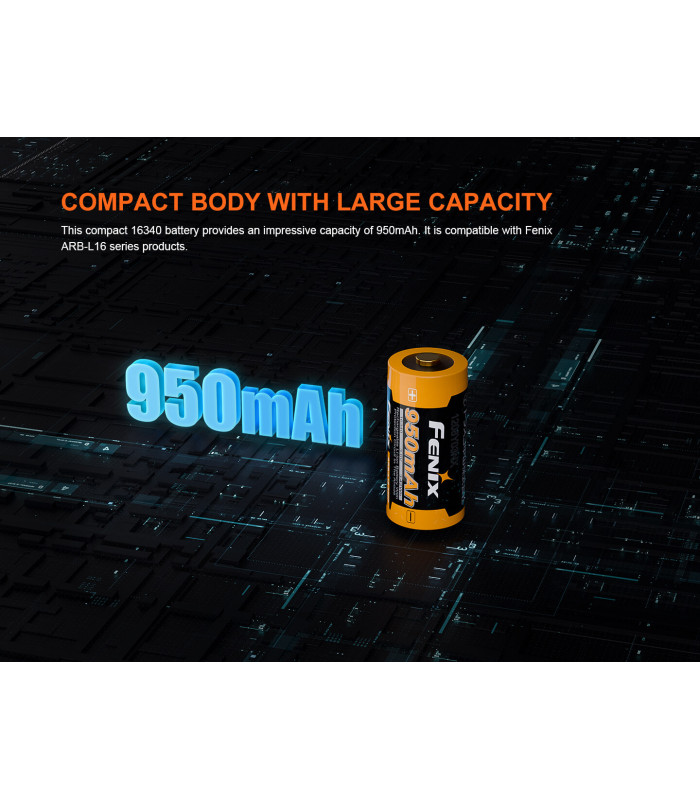 Μπαταρία Fenix ARB-L16-950P Επαναφορτιζόμενη 950mAh