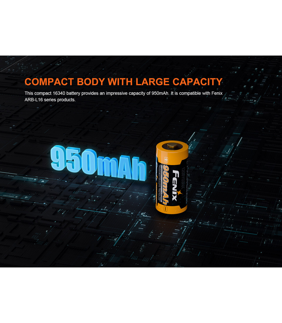 Μπαταρία Fenix ARB-L16-950P Επαναφορτιζόμενη 950mAh
