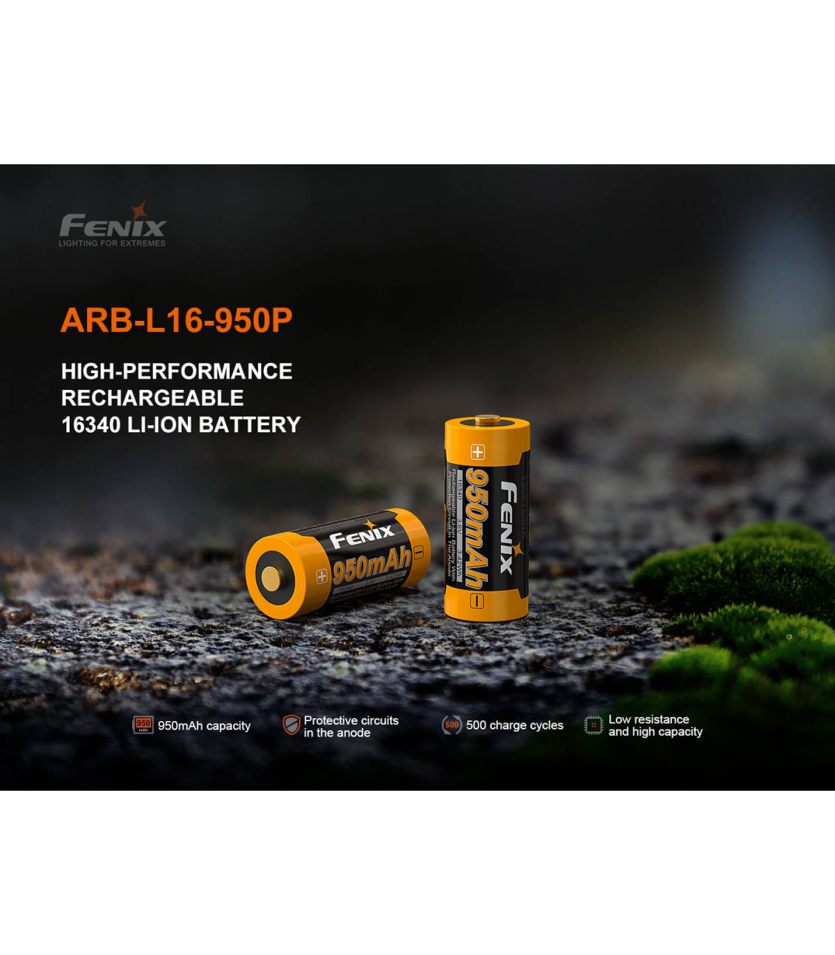 Μπαταρία Fenix ARB-L16-950P Επαναφορτιζόμενη 950mAh