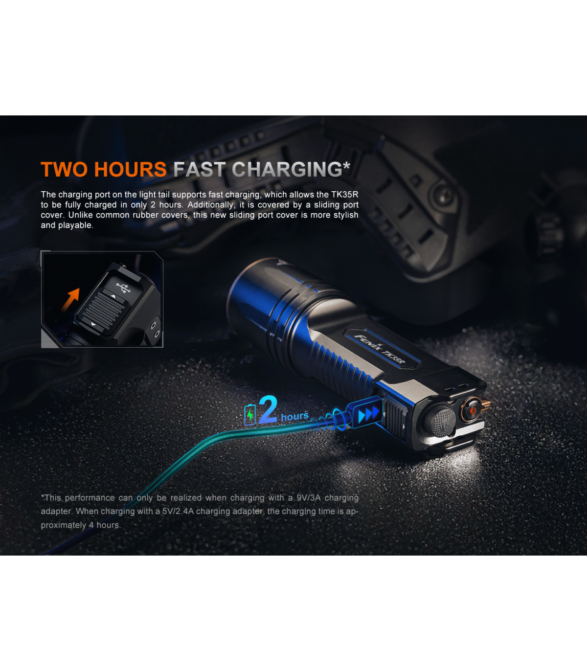 Φακός Fenix TK35R Επαναφορτιζόμενος με usb
