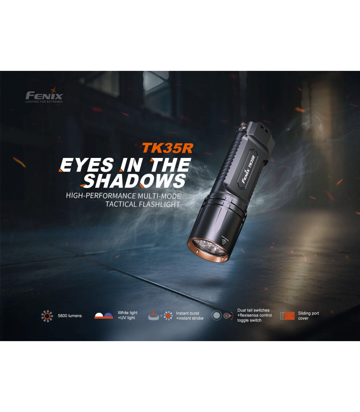 Φακός Fenix TK35R Επαναφορτιζόμενος με usb