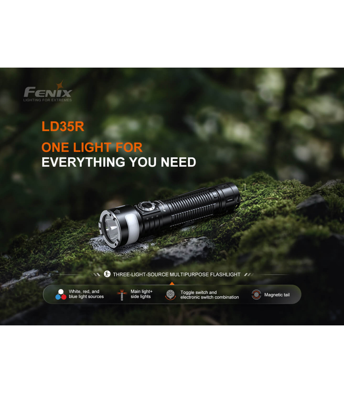 Φακός Fenix LD35R Επαναφορτιζόμενος με USB