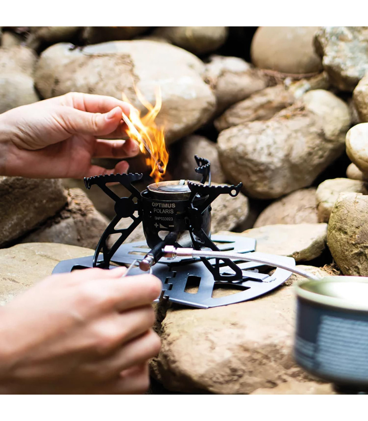 Optimus Polaris Optifuel Black Εστία Γκαζιού και Υγρών Καυσίμων