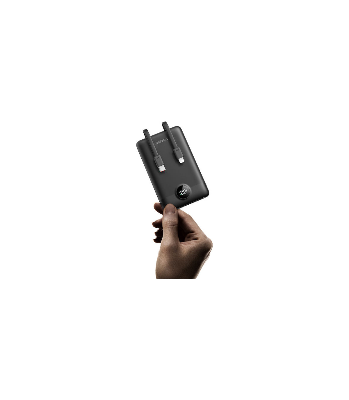 Power Bank Veger C11 10000mAh με Ενσωματωμένα Καλώδια 22.5W
