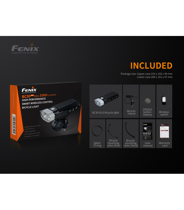 Φακός ποδηλάτου Fenix BC30 V2.0