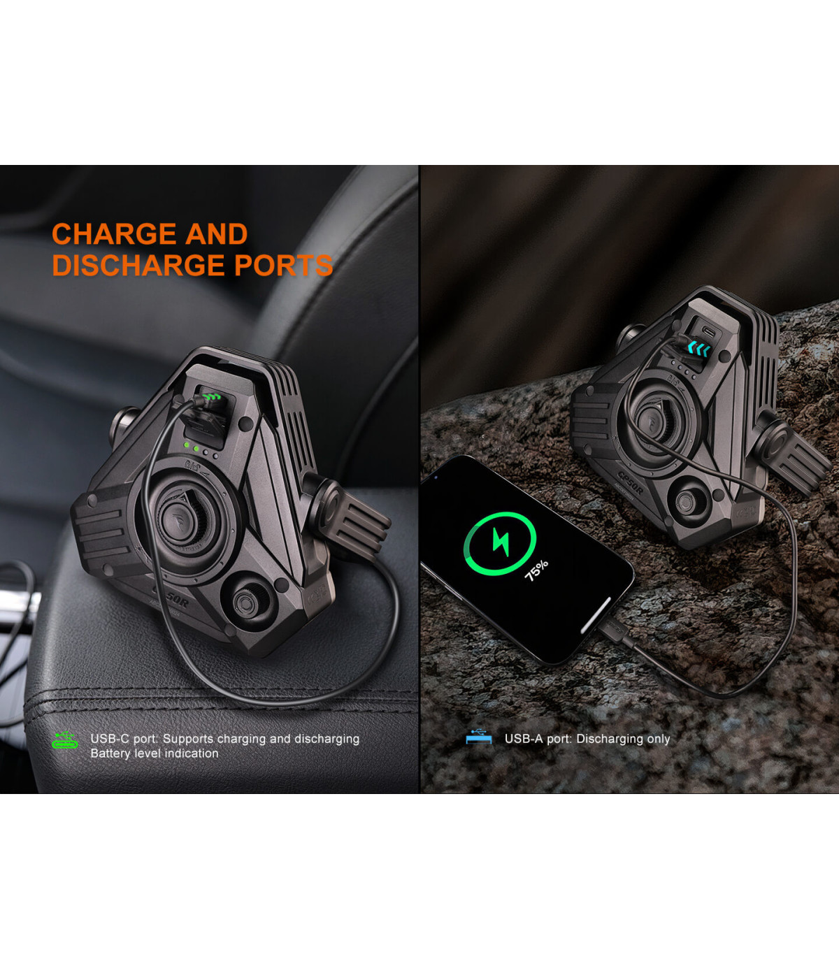 Φακός Fenix CP50R Επαναφορτιζόμενος με USB