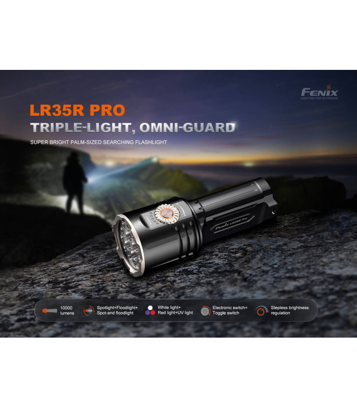 Φακός Fenix LR35R PRO Επαναφορτιζόμενος με USB