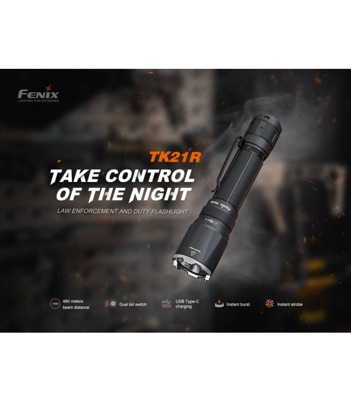 Φακός Fenix TK21R Επαναφορτιζόμενος με USB