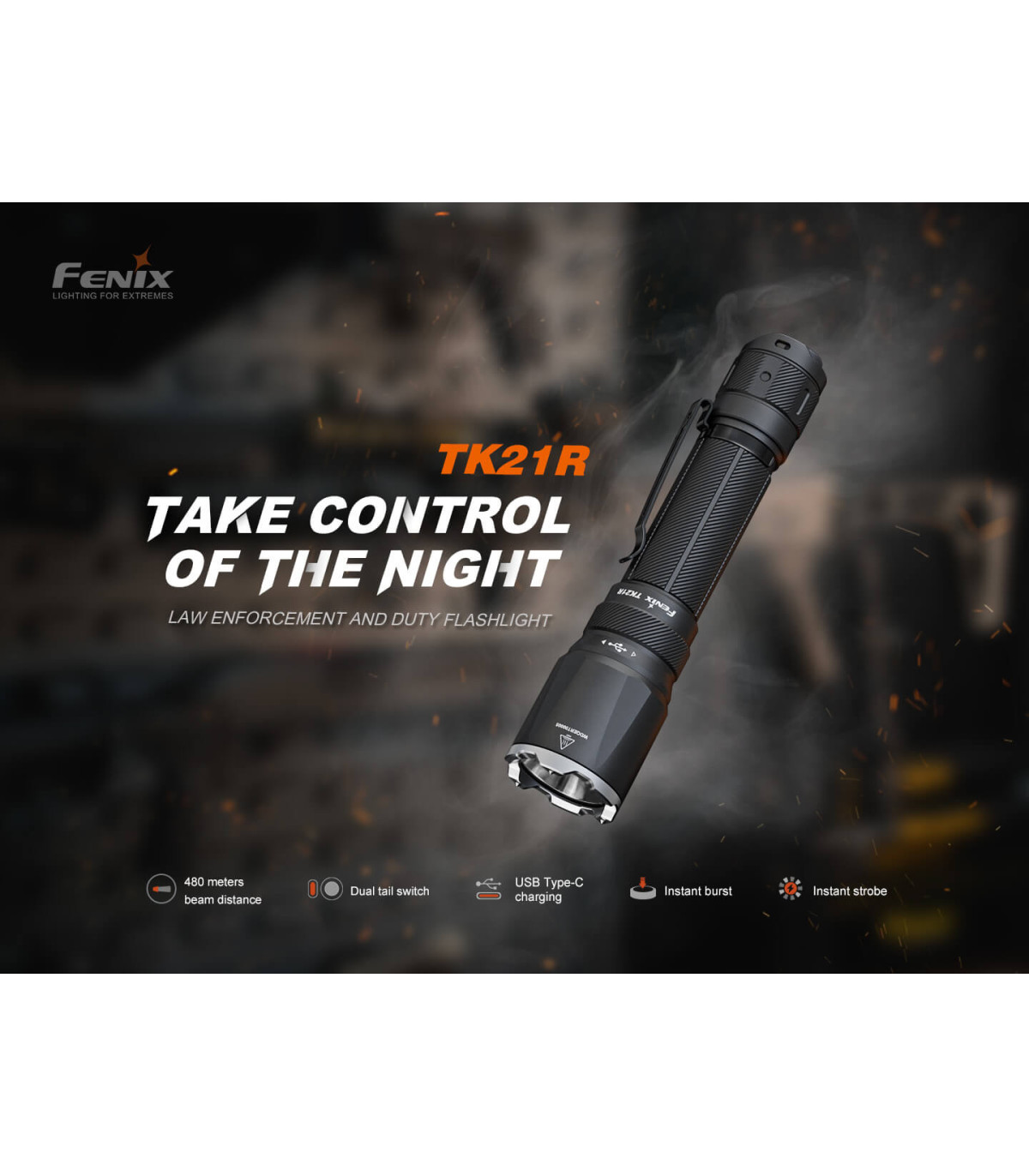 Φακός Fenix TK21R Επαναφορτιζόμενος με USB