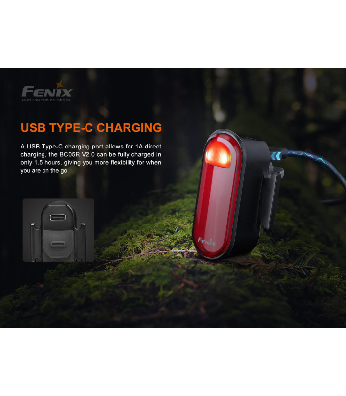 Φακός ποδηλάτου BC05R V2.0 Επαναφορτιζόμενος Με USB
