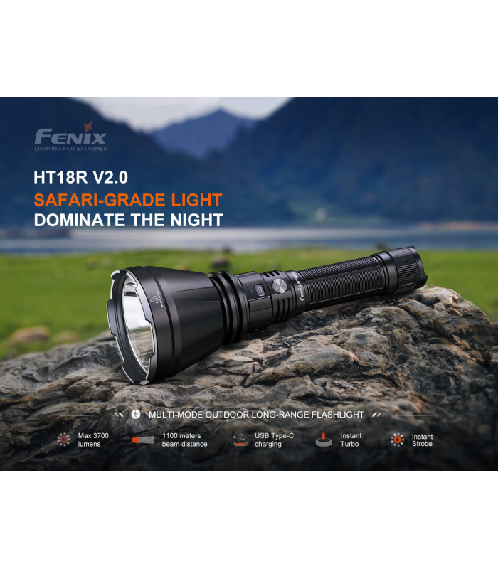 Φακός Fenix HT18R V2.0 Επαναφορτιζόμενος με USB