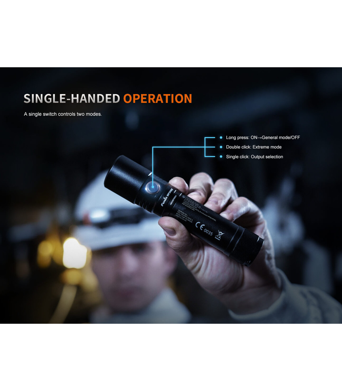 Φακός Fenix WF30RE 2025 ATEX Explosion proof Επαναφορτιζόμενος με usb