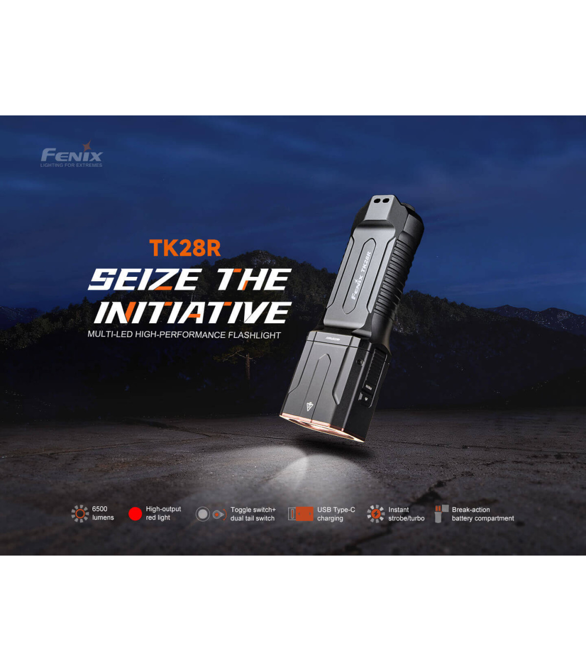 Φακός Fenix TK28R Επαναφορτιζόμενος με usb