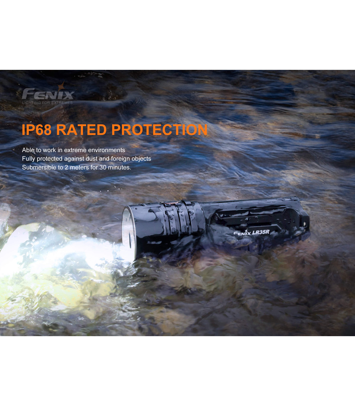 Φακός Fenix LR35R Επαναφορτιζόμενος με USB
