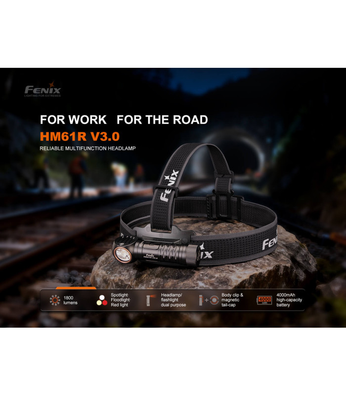 Φακός Κεφαλής Fenix HM61R V3.0 Επαναφορτιζόμενος με USB
