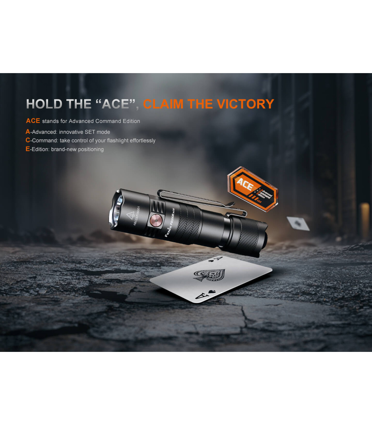 Φακός Fenix PD26R ACE Επαναφορτιζόμενος με USB