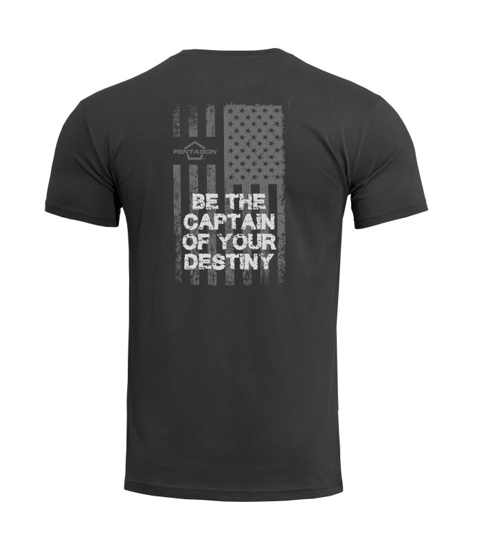 Μπλουζάκι Pentagon Ageron American Flag T-Shirt Βαμβακερό | Sabotage Oddal