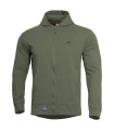 PENTAGON AGIS RING SPUN SWEATER COTTON WITH HOOD ZIPPER AND POCKETS