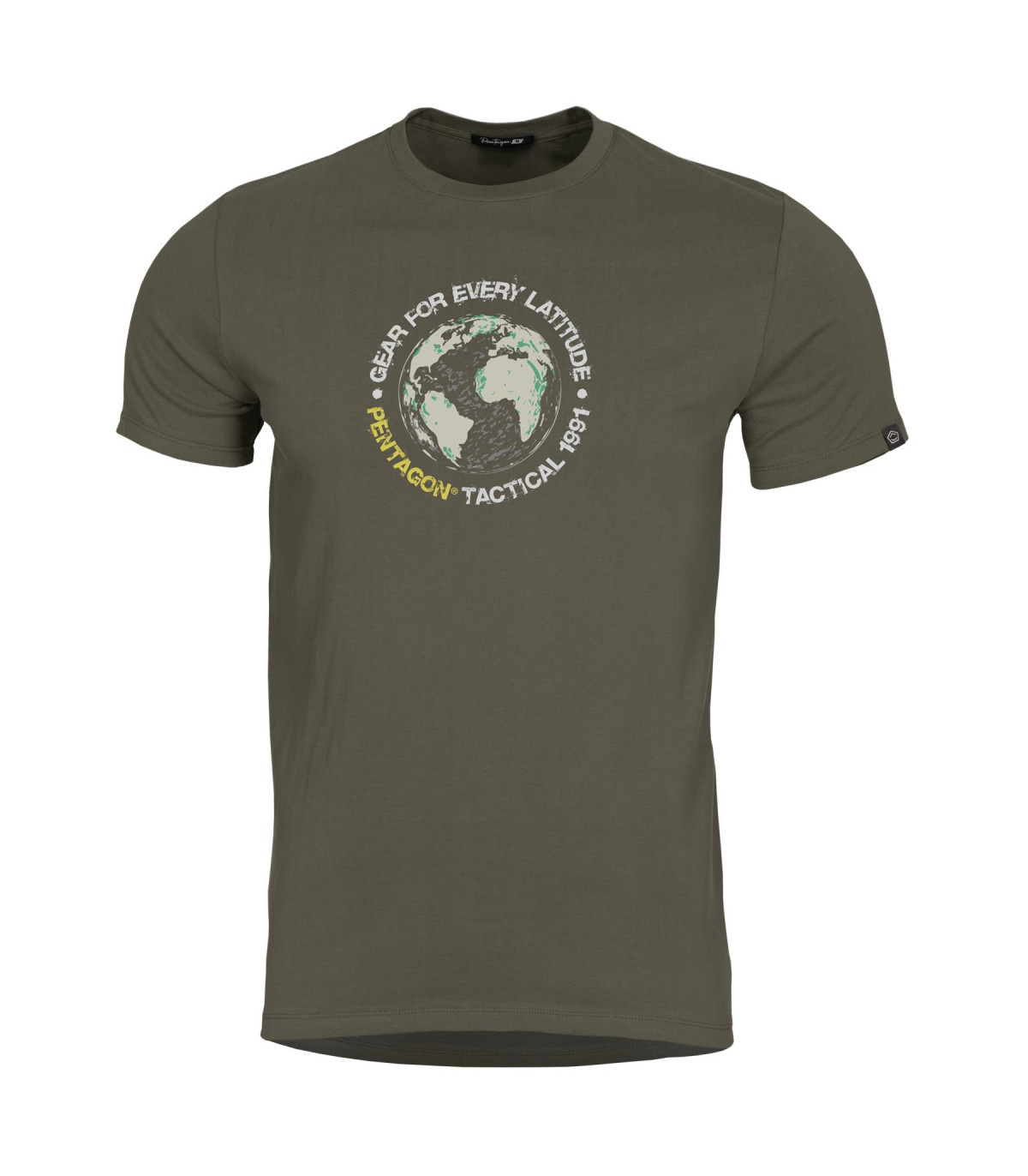 Pentagon Globe T-Shirt Ring-Spun Cotton | Sabotage Oddal
