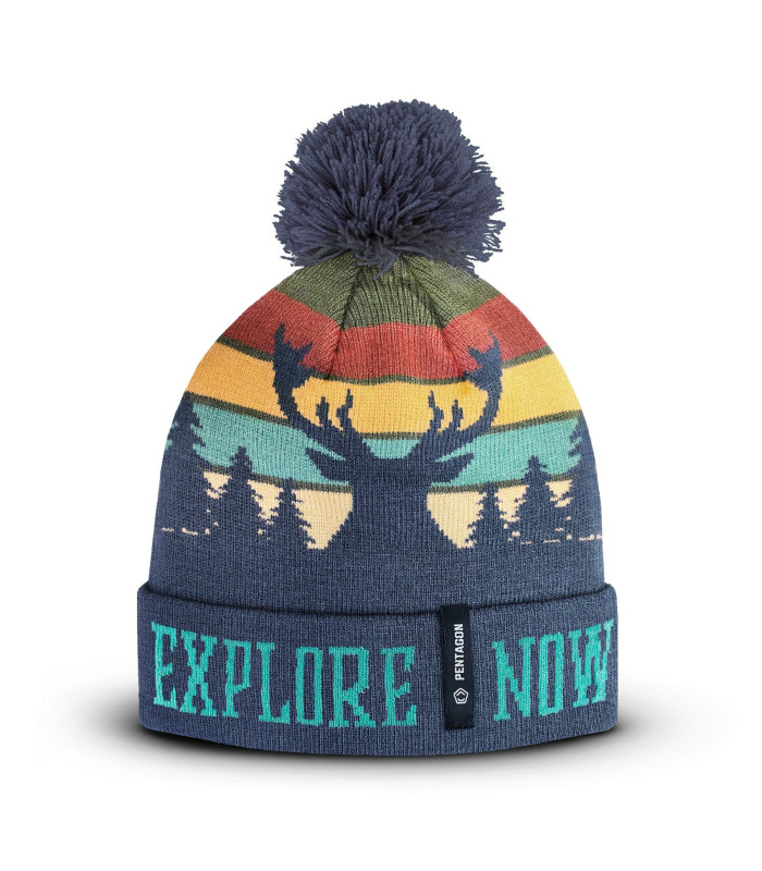 PENTAGON SANCTUARY \"DEER\" KNIT BEANIE K13060-DE