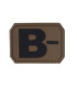 MILTEC 3D BLOOD TYPE PATCH B (-)