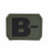 MILTEC 3D BLOOD TYPE PATCH B (-)