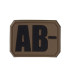 MILTEC 3D BLOOD TYPE PATCH AB (-)