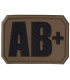MILTEC 3D BLOOD TYPE PATCH A (+)