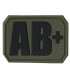 MILTEC 3D BLOOD TYPE PATCH A (+)