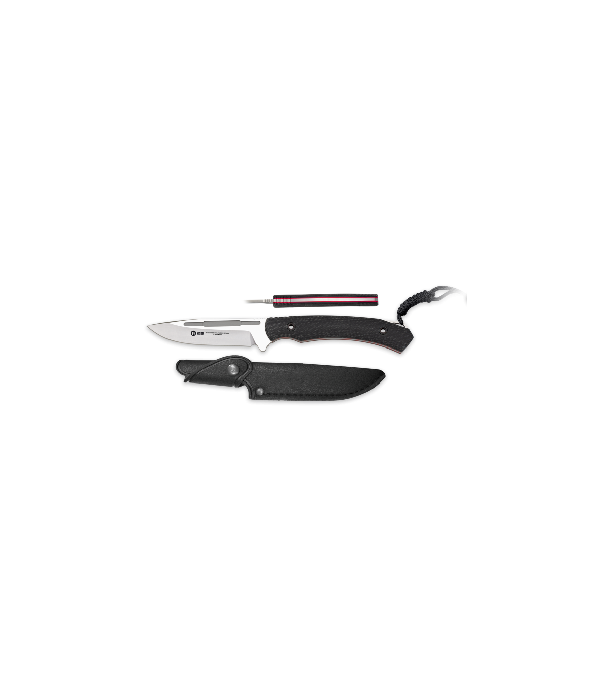 ΜΑΧΑΙΡΙ K25 micarta tactical knife. Onyx black, 32823
