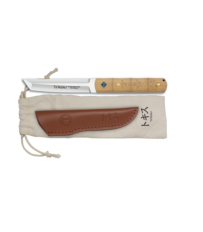 ΜΑΧΑΙΡΙ TOKISU bamboo knife. Leather sheath, 32810