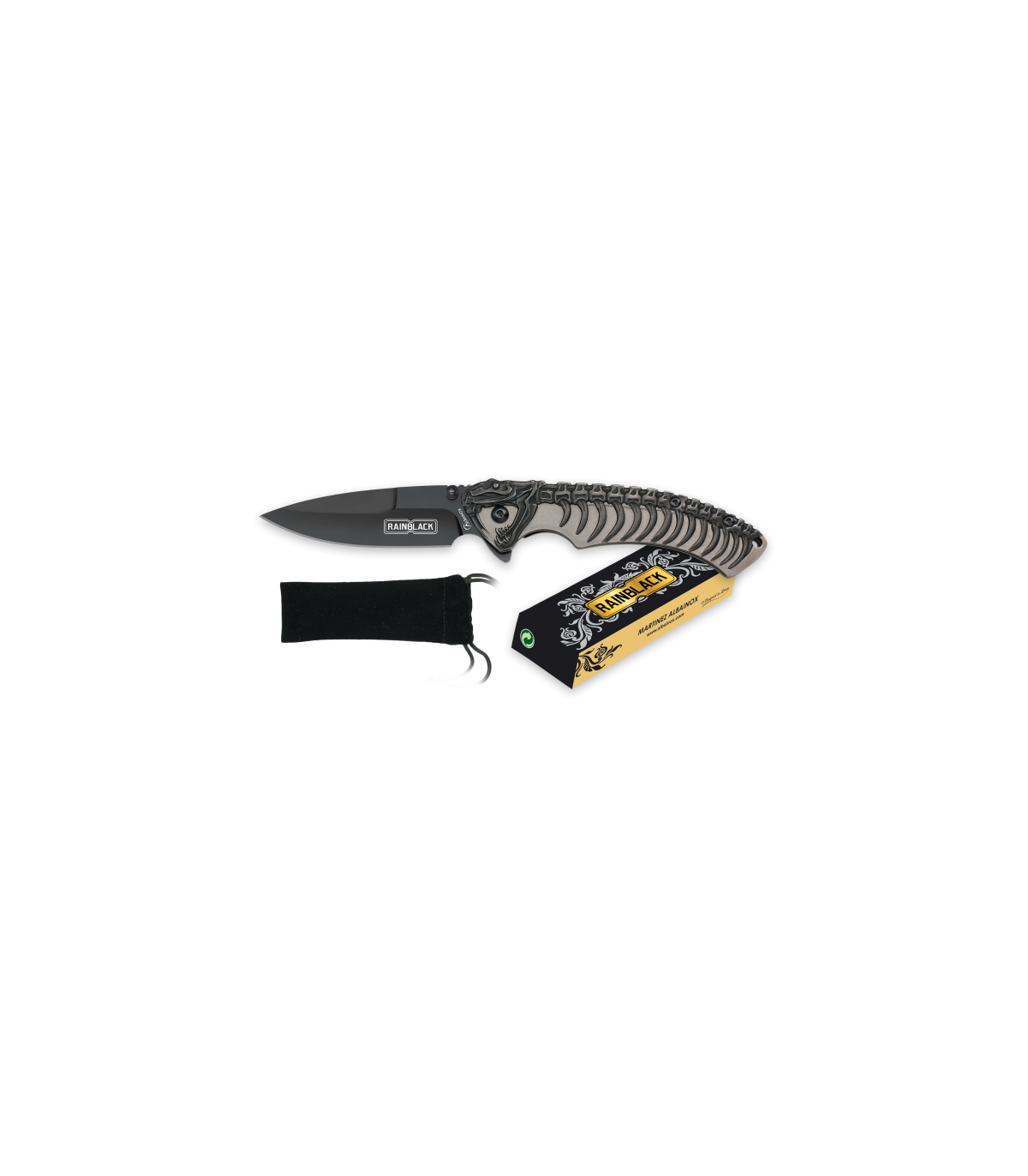 ΣΟΥΓΙΑΣ ALBAINOX, Rainblack Snake Skeleton penknife, 25344