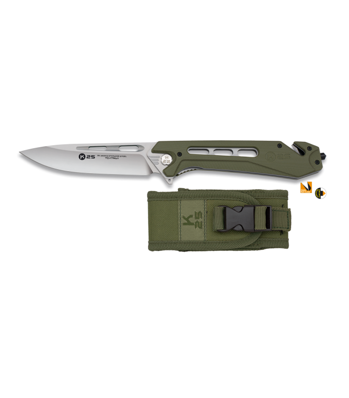 Σουγιάς K25 G10 green/CNC. Tactical. XL series, 25243